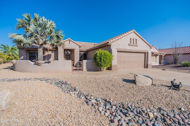 view of front of house featuring a garage