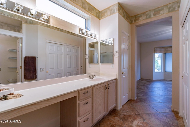 bathroom with vanity