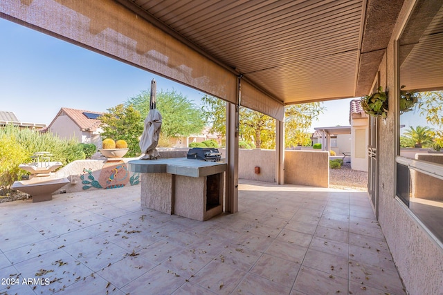 view of patio / terrace with area for grilling