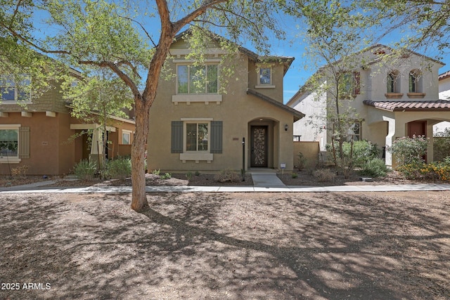 view of front of home featuring stucco siding