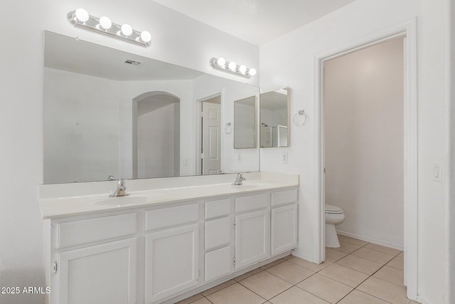 1371 W Gary Dr, Chandler, AZ 85224 - full bathroom with double vanity and tile patterned floors
