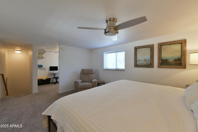 2273 Lindbergh Rd, Overgaard, AZ 85933 - bedroom with carpet and ceiling fan