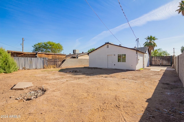 view of back of property