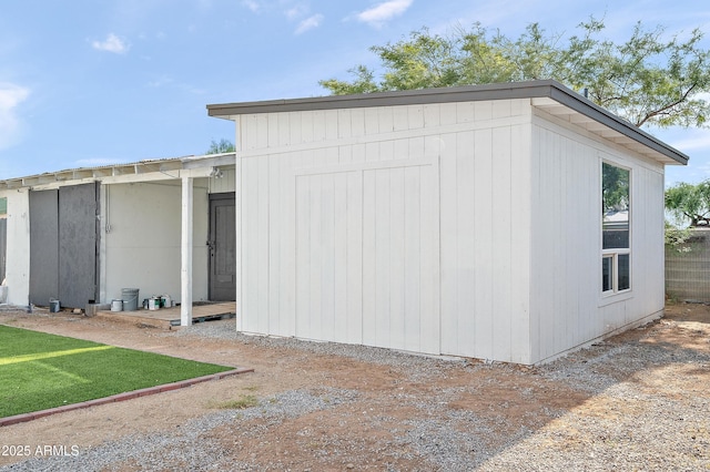 view of outbuilding