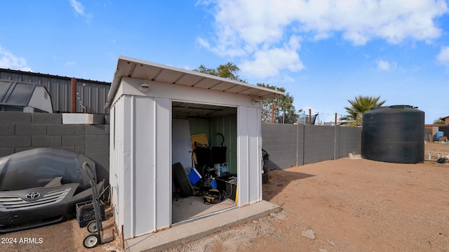 view of outdoor structure