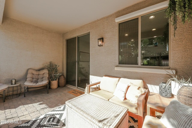 18841 E Pelican Ct, Queen Creek, AZ 85142 - view of patio / terrace featuring an outdoor hangout area