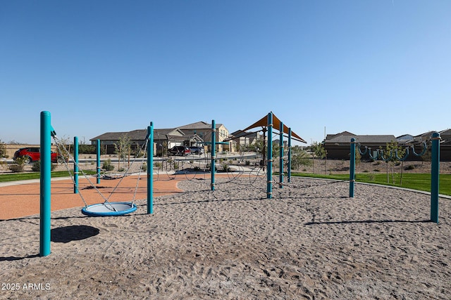 view of community jungle gym