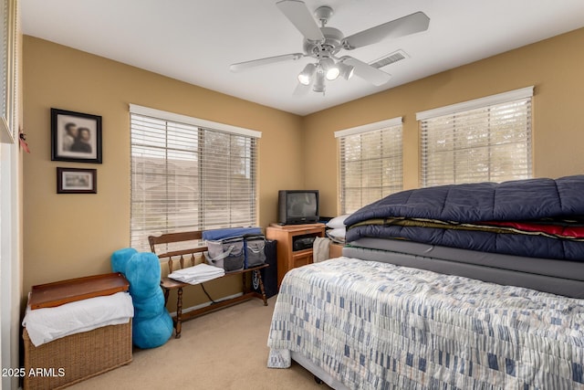 4038 E Wrangler Ct, Gilbert, AZ 85297 - carpeted bedroom with ceiling fan