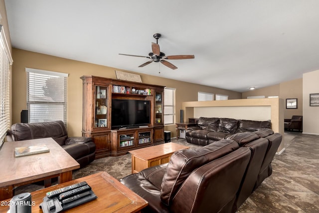 4038 E Wrangler Ct, Gilbert, AZ 85297 - living area featuring ceiling fan