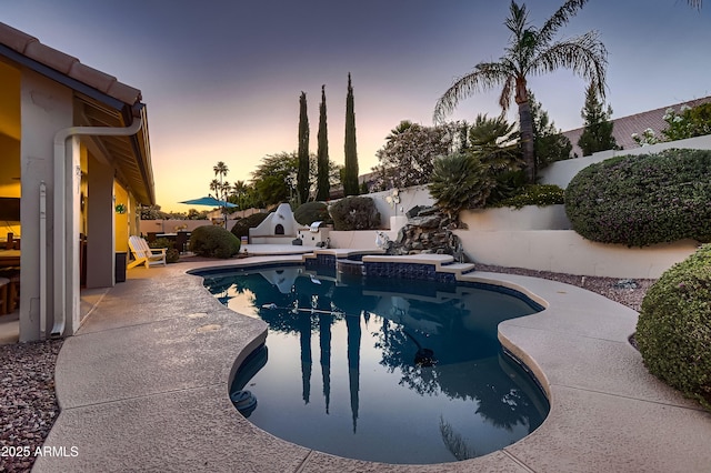 12754 E Laurel Ln, Scottsdale, AZ 85259 - view of swimming pool with a patio and a fenced backyard