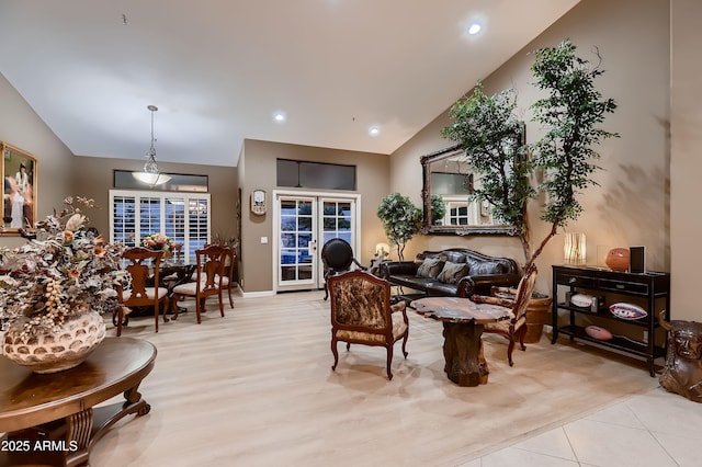 12754 E Laurel Ln, Scottsdale, AZ 85259 - living room with vaulted ceiling and recessed lighting