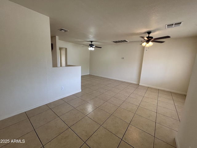 3814 N 55th Dr, Phoenix, AZ 85031 - unfurnished room with a ceiling fan, light tile patterned floors, and baseboards