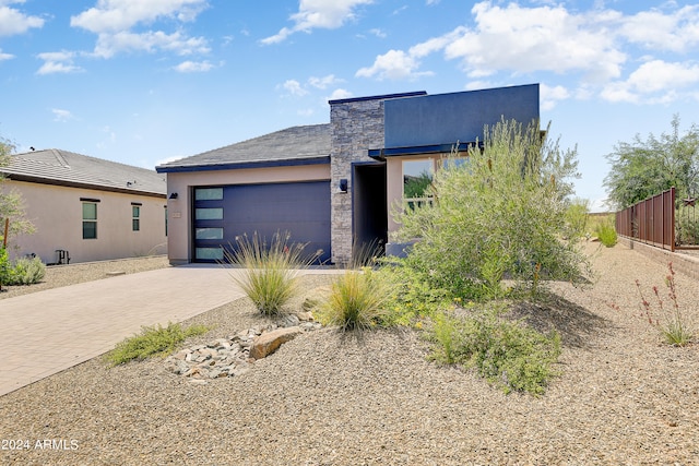 view of front of house featuring a garage