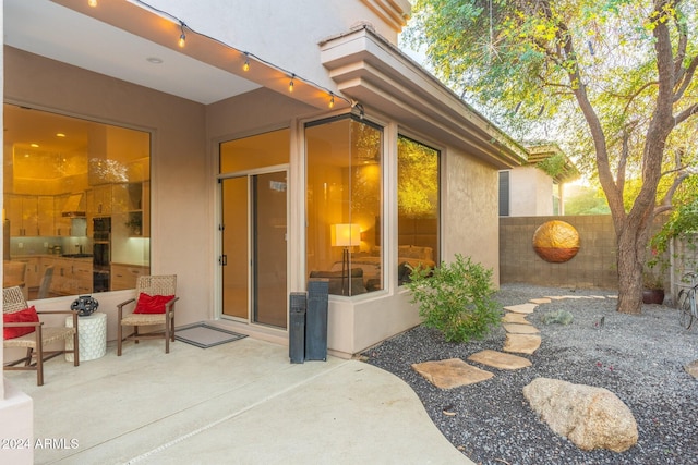 exterior space with a patio