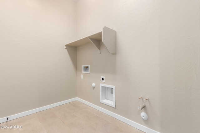 laundry room featuring hookup for a washing machine, electric dryer hookup, and hookup for a gas dryer