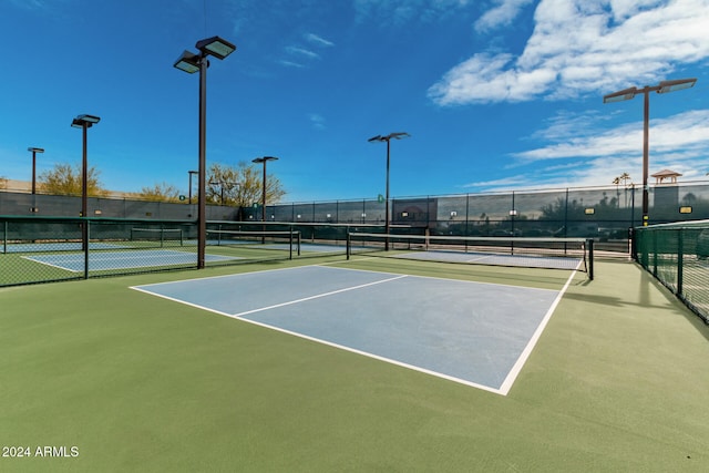 view of tennis court