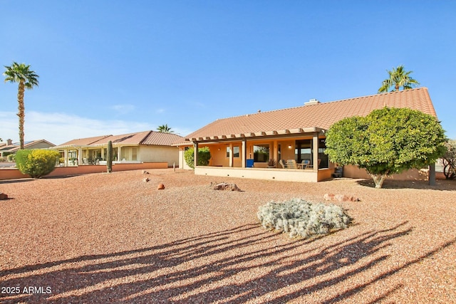 view of rear view of property