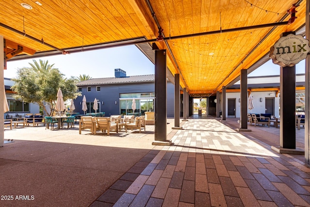 view of patio / terrace featuring outdoor lounge area