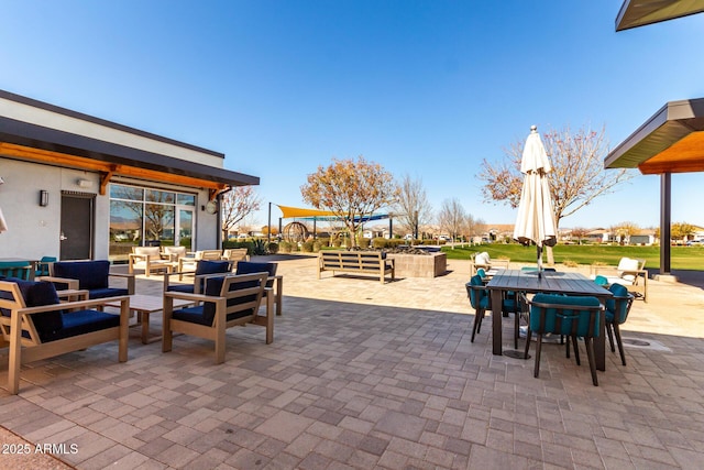 view of patio / terrace with outdoor lounge area