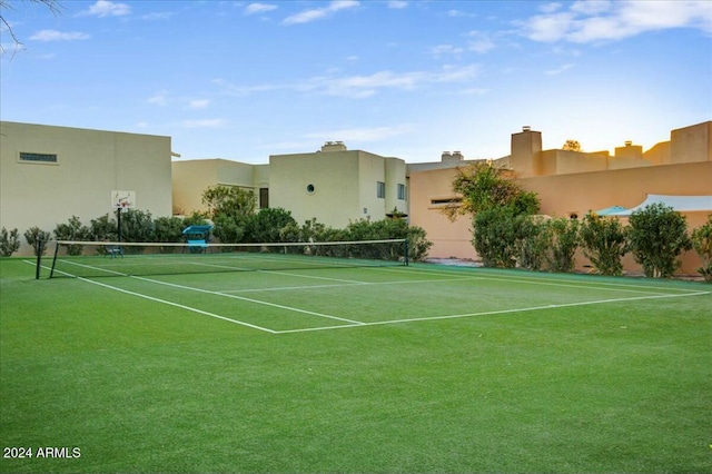 view of tennis court