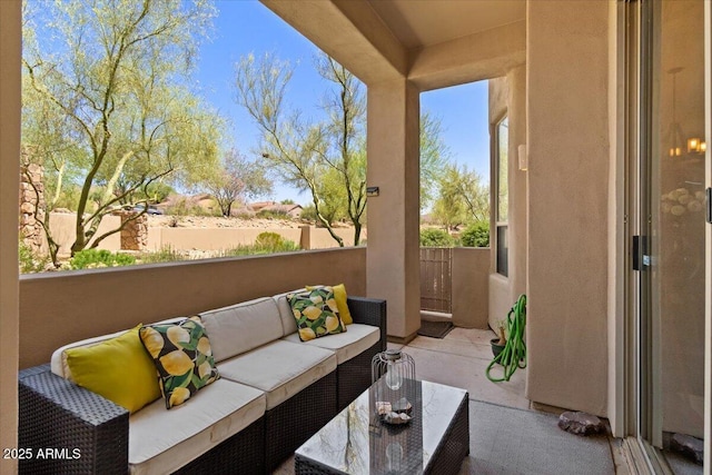 16420 N Thompson Peak Pkwy Unit 1002, Scottsdale, AZ 85260 - view of patio / terrace featuring an outdoor living space