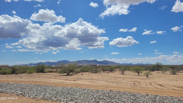 property view of mountains with a rural view