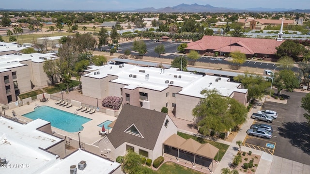 1340 N Recker Rd Unit 131, Mesa, AZ 85205 - bird's eye view of a pool area and mountains