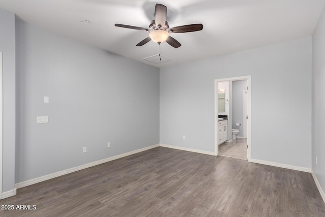 5550 N 16th St Unit 166, Phoenix, AZ 85016 - empty room featuring wood finished floors and ceiling fan