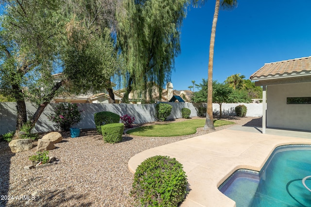 view of pool with a patio area