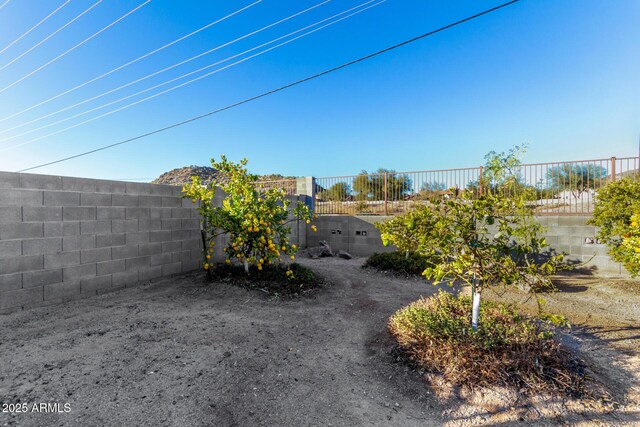 view of fenced yard