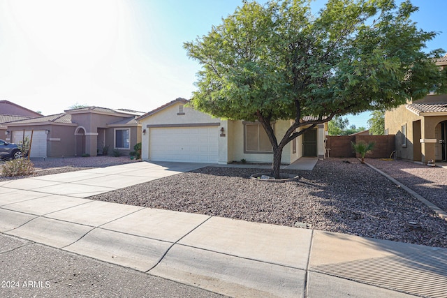 view of front of house featuring a garage