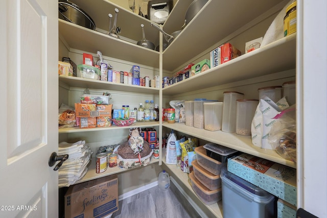 view of pantry