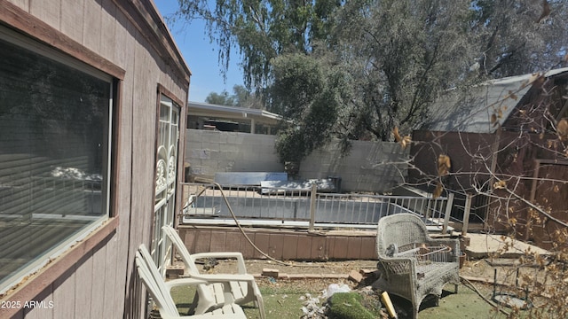 exterior space featuring fence