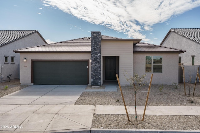 view of front of house featuring a garage