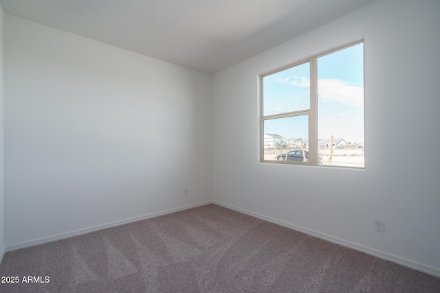 spare room featuring carpet flooring