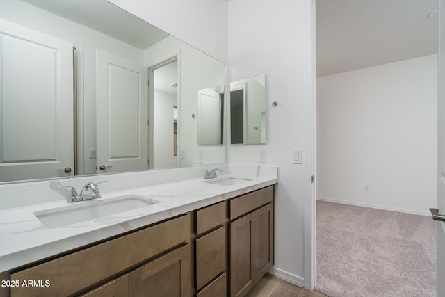 bathroom with vanity