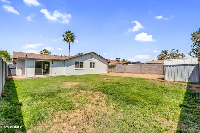 14635 N 37th Pl, Phoenix, AZ 85032 - view of yard with a storage shed and an outbuilding