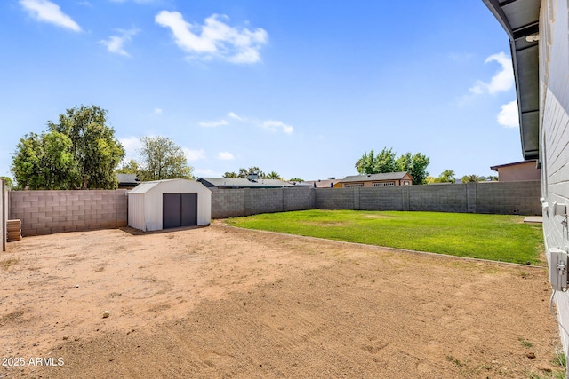 14635 N 37th Pl, Phoenix, AZ 85032 - view of yard featuring a storage unit and an outdoor structure
