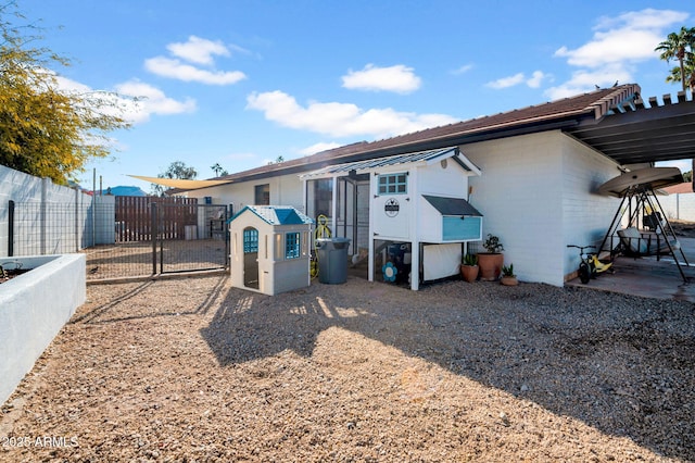 view of rear view of property