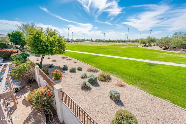 surrounding community with fence