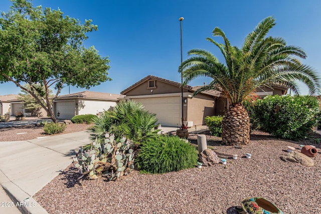 3755 E Hazeltine Way, Chandler, AZ 85249 - view of front facade with a garage, stucco siding, and a tiled roof