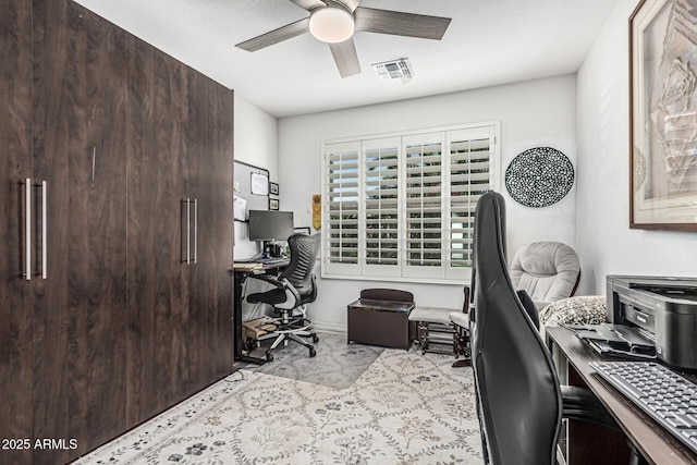 3755 E Hazeltine Way, Chandler, AZ 85249 - carpeted home office with ceiling fan and baseboards