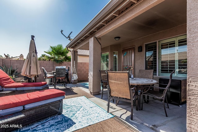 3755 E Hazeltine Way, Chandler, AZ 85249 - view of patio / terrace featuring outdoor dining area