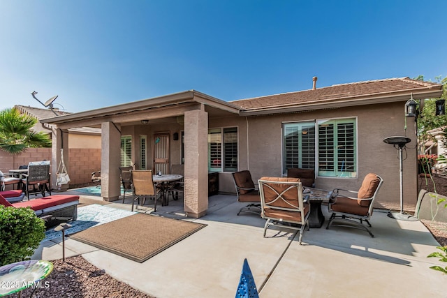 3755 E Hazeltine Way, Chandler, AZ 85249 - view of patio / terrace with outdoor dining space