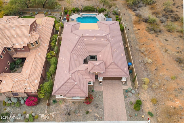 birds eye view of property