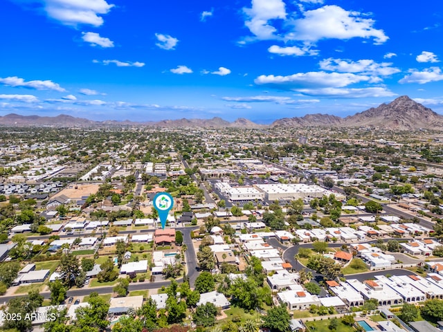 1435 E Rancho Dr, Phoenix, AZ 85014 - aerial view with a mountain view