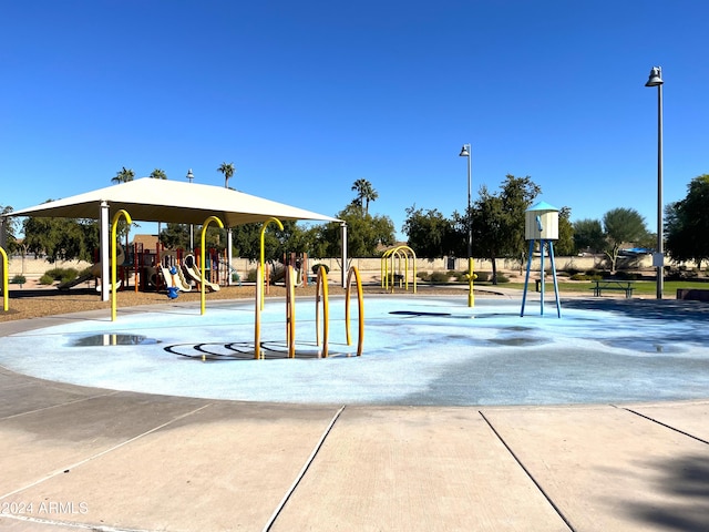 surrounding community with a playground