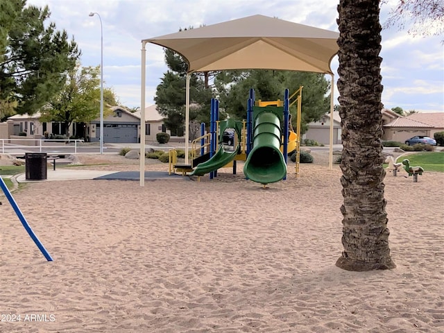 view of play area