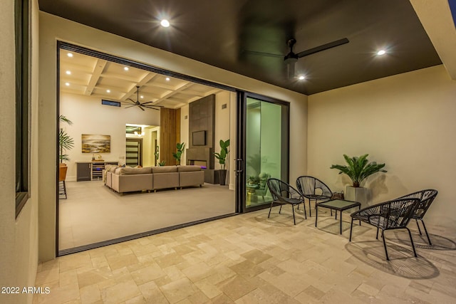 view of patio / terrace with an outdoor hangout area