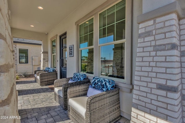 view of patio / terrace featuring outdoor lounge area